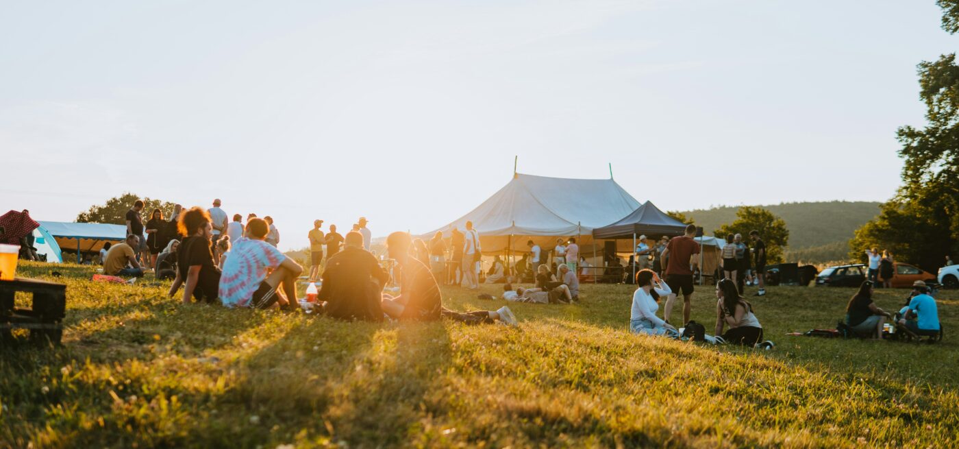 field at a festival